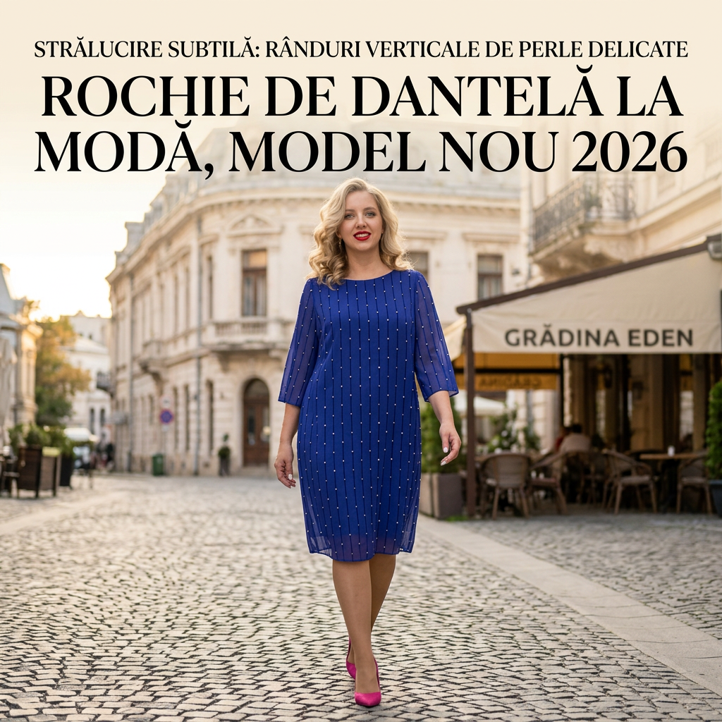 Rochie dantelă vară elegantă și vaporoasă
