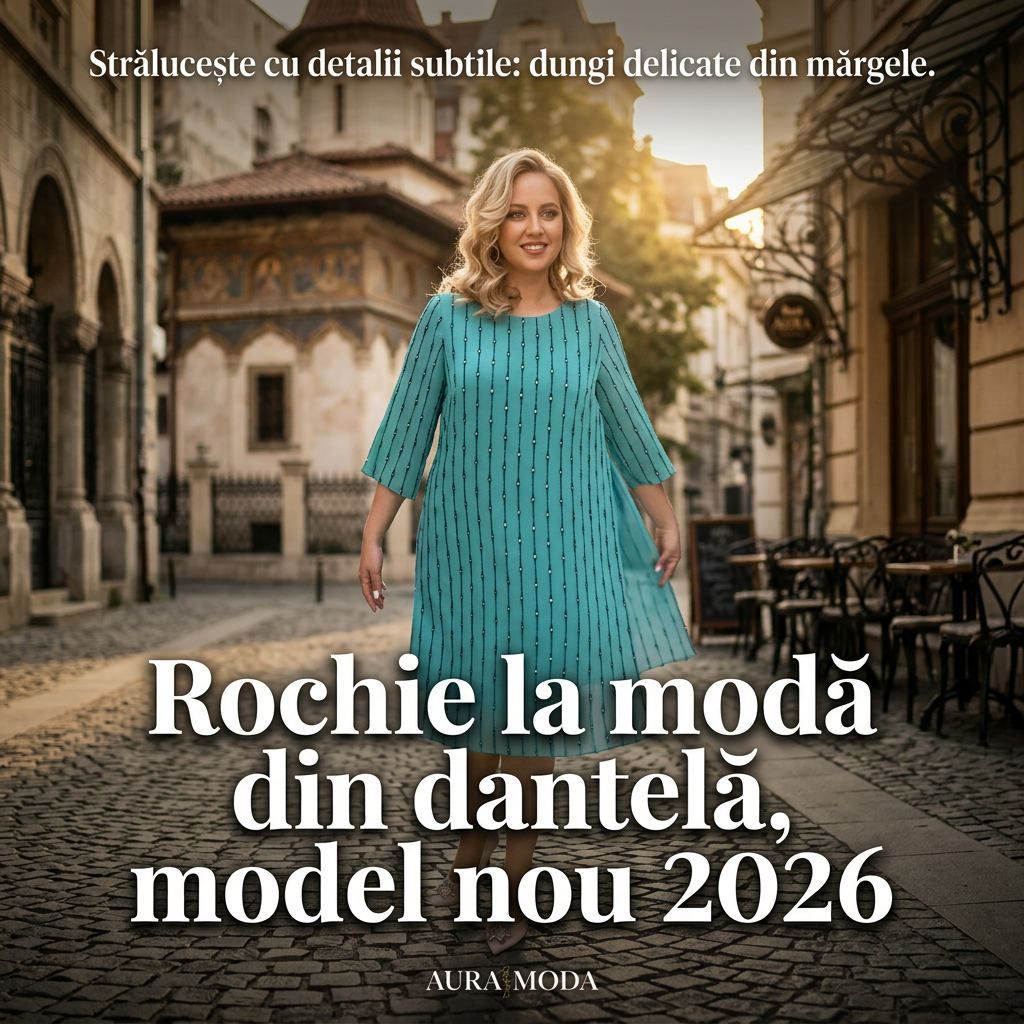 Rochie dantelă vară elegantă și vaporoasă