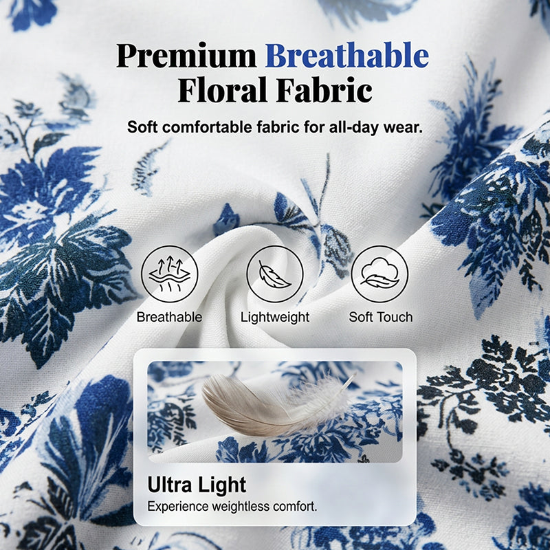 Rochie Florală Midi Stil Elegant