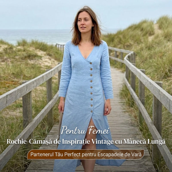 Rochie Vintage Elegantă cu Stil